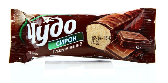 Сирок глазурований ЧУДО шоколад 15%, 36г